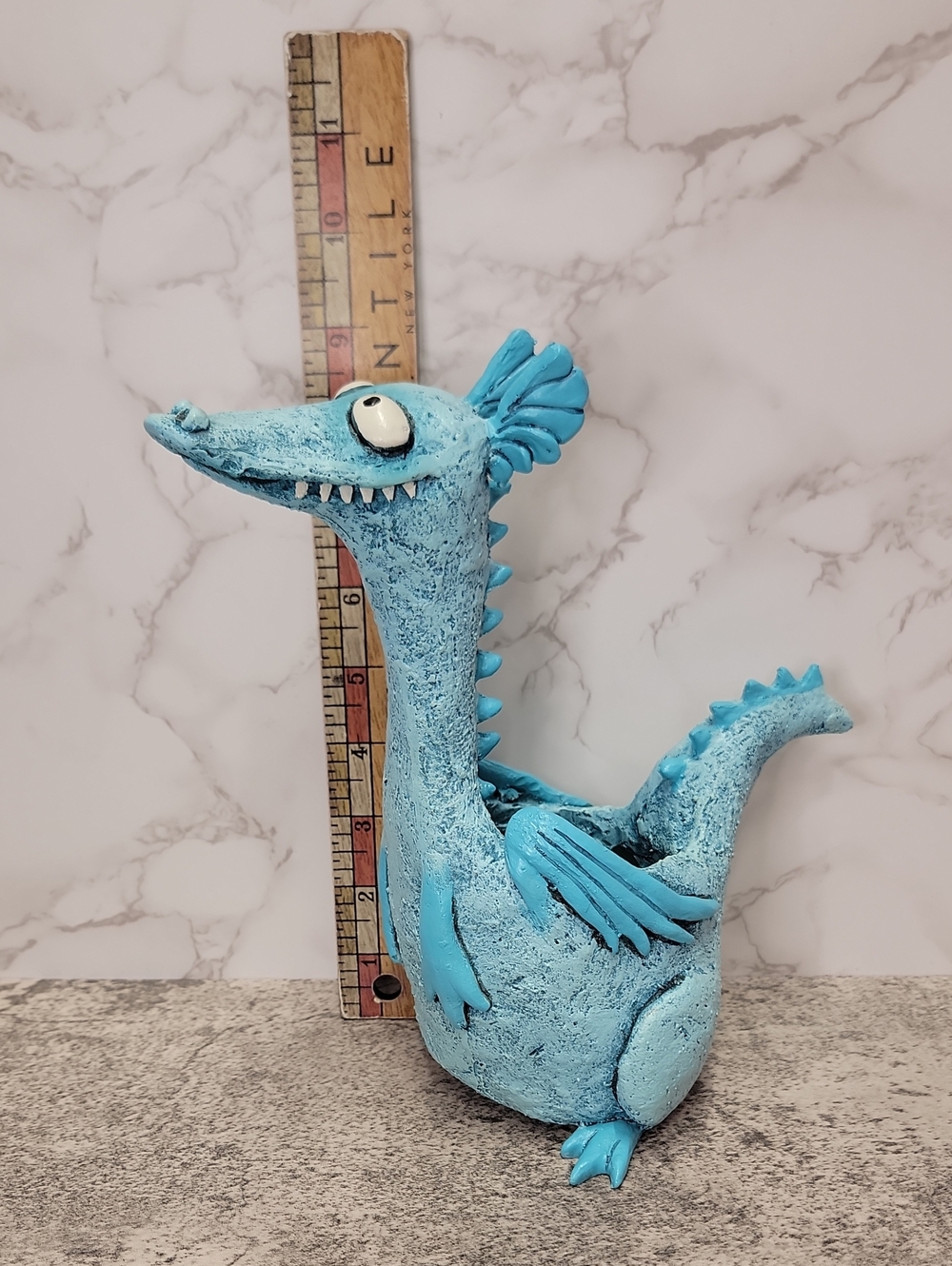 Drake The Teal Dragon Planter - Picture 9 of 12
